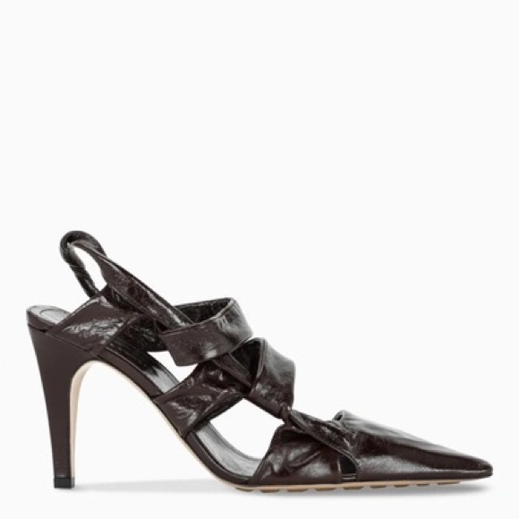 Bottega Veneta BV Point Pumps Chocolate Brown Nappa Leather 36.5 - Picture 1 of 13